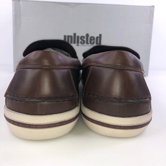 Unlisted by Kenneth Cole Men's Brown Un-Anchor Slip On Loafer Size 12 - Picture 7 of 8